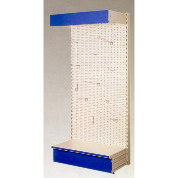 Scaffalatura SELF SERVICE murale con fondali forati per ganci blister